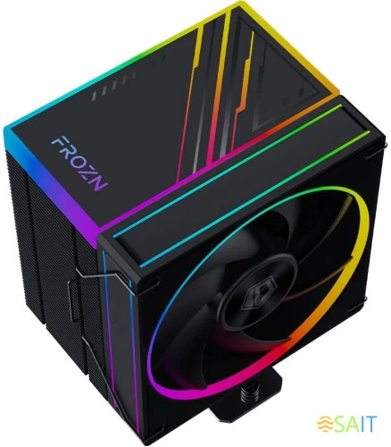 Устройство охлаждения(кулер) ID-Cooling Frozn A610 ARGB Soc-AM5/AM4/1200/1700/1851 черный 4-pin 29.9dB Al+Cu 250W 940gr Ret (FROZN A610 ARGB)