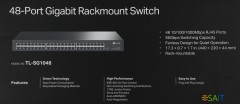 Коммутатор TP-Link TL-SG1048 (L2) 48x1Гбит/с неуправляемый