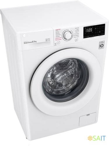 Стиральная машина LG F2V3GS3W класс: A загр.фронтальная макс.:8.5кг белый инвертор
