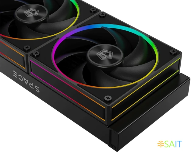 Система водяного охлаждения ID-Cooling SL240 ARGB Soc-AM5/AM4/1200/1700/1851 белый 4-pin 14-30dB Al+Cu LCD 300W Ret (SL240 WHITE)