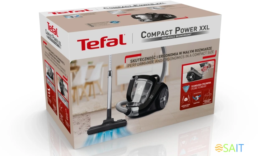 Пылесос Tefal Compact Power XXL TW4825EA 550Вт черный