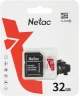 Флеш карта microSDHC 32GB Netac NT02P500ECO-032G-R P500 Eco + adapter