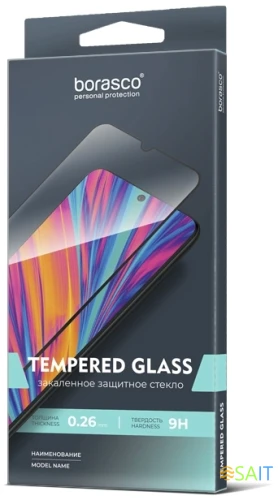 Защитное стекло для экрана BoraSCO прозрачный для Apple iPhone 16 Pro Max 2.5D антиблик. 1шт. (73683)