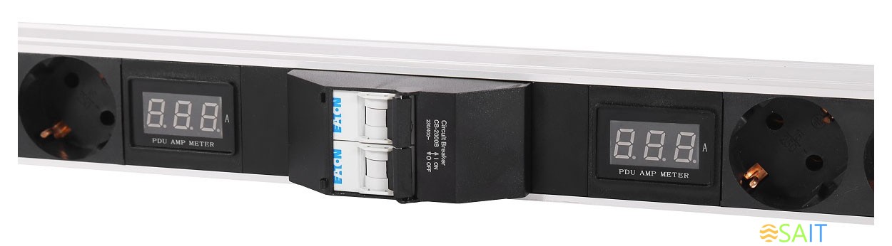 Блок распределения питания Rem R-32-16S-8C19-A-AM-1420-K верт.размещ. 16xSchuko 8xC19 базовые 32A клеммная колодка