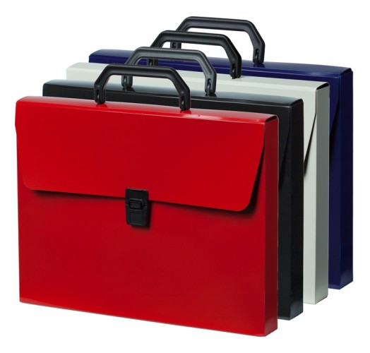 Портфель Бюрократ DeLuxe DLPP01MILK 1 отдел. A4 пластик 0.7мм молочный