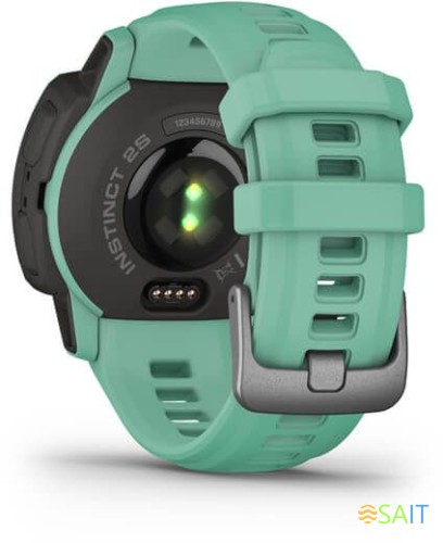 Смарт-часы Garmin Instinct 2S Solar Tactical 20мм 1.3" AMOLED корп.черный/мятный рем.мятный (010-02564-02)