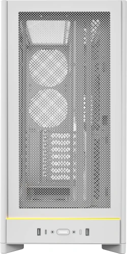 Корпус Montech HS01 белый без БП ATX 11x120mm 2x140mm 2xUSB3.0 audio