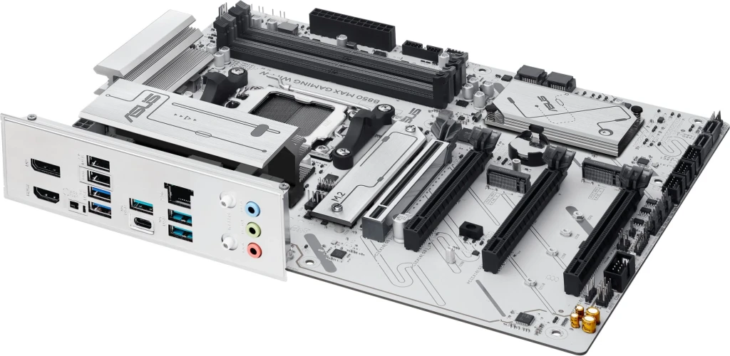 Материнская плата Asus B850 MAX GAMING WIFI W SocketAM5 AMD B850 4xDDR5 ATX AC`97 8ch(7.1) 2.5Gg RAID+HDMI+DP