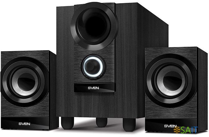 Колонки Sven MS-150 2.1 черный 15Вт