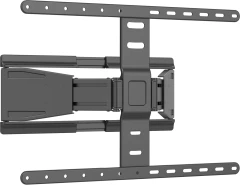 Кронштейн для телевизора Hyundai SL-F1 черный 43"-90" макс.50кг настенный поворотно-выдвижной и наклонный