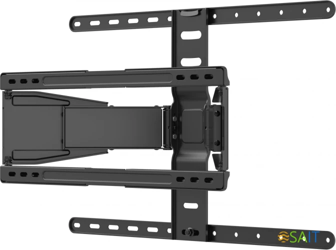 Кронштейн для телевизора Hyundai SL-F1 черный 43"-90" макс.50кг настенный поворотно-выдвижной и наклонный