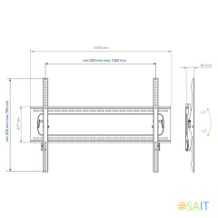 Кронштейн для телевизора Kromax STAR PRO-112 черный 55"-100" макс.103кг настенный наклон