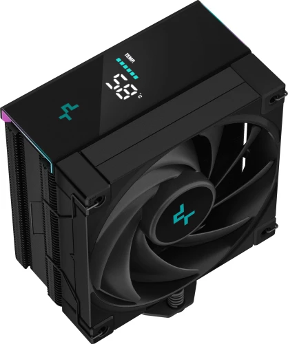 Устройство охлаждения(кулер) Deepcool AK400 Digital Soc-AM5/AM4/1200/1700/1851 черный 4-pin 28dB Al+Cu LCD 220W 695gr Ret (R-AK400-BKADMN-G)