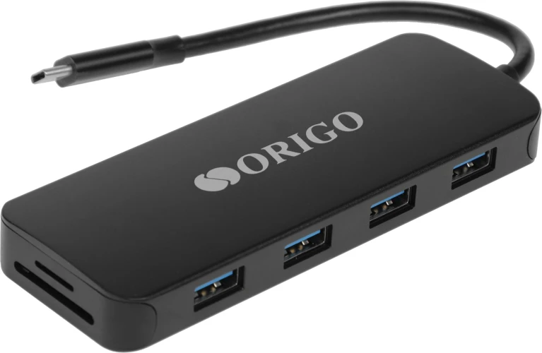 Разветвитель USB 3.0 Origo OU3390SNPD 4порт. черный (OU3390SNPD/B1)