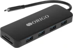 Разветвитель USB 3.0 Origo OU3390SNPD 4порт. черный (OU3390SNPD/B1)