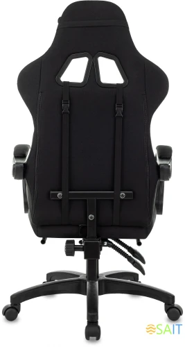 Кресло игровое Zombie Weaver черный/серый с подголов. крестов. пластик подст.для ног пластик черный