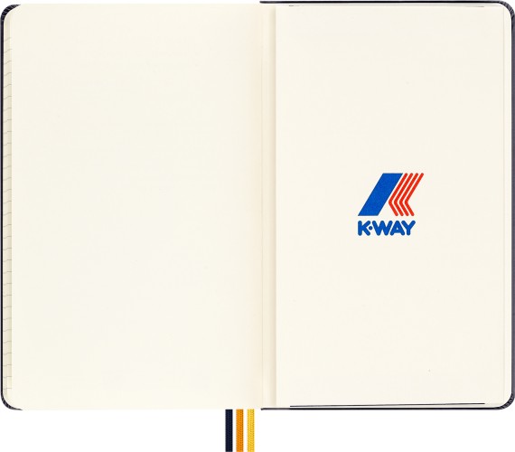 Блокнот Moleskine LIMITED EDITION K-WAY SKQP060KWBLUEK89 Large 130х210мм обложка текстиль 240стр. линейка синий