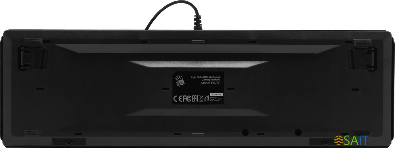 Клавиатура A4Tech Bloody B975P механическая черный USB Multimedia for gamer LED (подставка для запястий) (B975P)