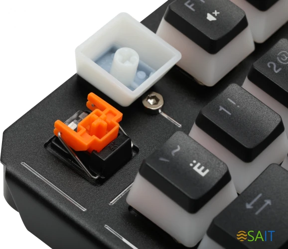 Клавиатура A4Tech Bloody B975P механическая черный USB Multimedia for gamer LED (подставка для запястий) (B975P)