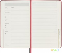 Блокнот Moleskine PASSION RECIPE PASRECP Large 130х210мм 400стр. подар.кор. красный