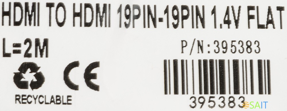 Кабель аудио-видео Buro HDMI 1.4 Flat HDMI (m)/HDMI (m) 2м. черный (BHP HDMI 2)