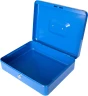 Ящик для денег Silwerhof 90x300x240 синий сталь 1.66кг