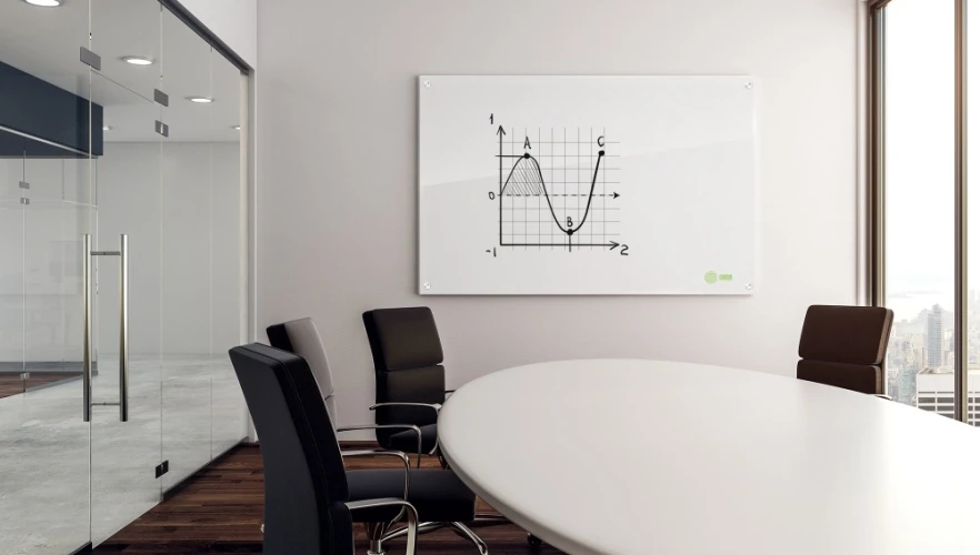 Доска стеклянная Cactus CS-GBD-90X120-UWT-TM Сквозное крепление стекло ультра белый 90x120см стекло крепления