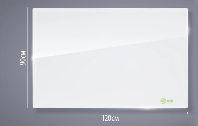 Доска стеклянная Cactus CS-GBD-90X120-UWT-TM Сквозное крепление стекло ультра белый 90x120см стекло крепления