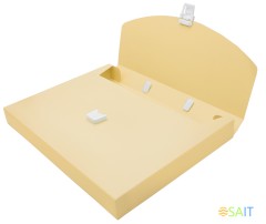 Портфель Бюрократ Pastel PASTPP01YEL 1 отдел. A4 пластик 0.7мм желтый