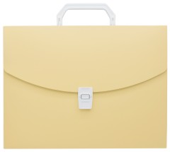 Портфель Бюрократ Pastel PASTPP01YEL 1 отдел. A4 пластик 0.7мм желтый