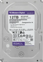 Жесткий диск WD SATA-III 12TB WD122PURP Surveillance Purple Pro (7200rpm) 256Mb 3.5"