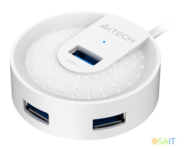 Разветвитель USB 3.0 A4Tech HUB-30 4порт. белый