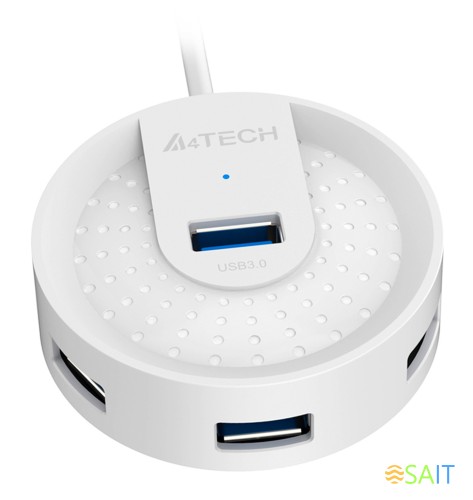 Разветвитель USB 3.0 A4Tech HUB-30 4порт. белый
