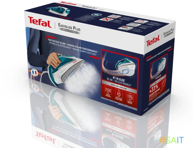 Утюг Tefal FV5718E0 2500Вт голубой/белый