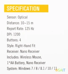 Мышь A4Tech V-Track G9-500FS черный оптическая 1200dpi silent беспров. USB 4but