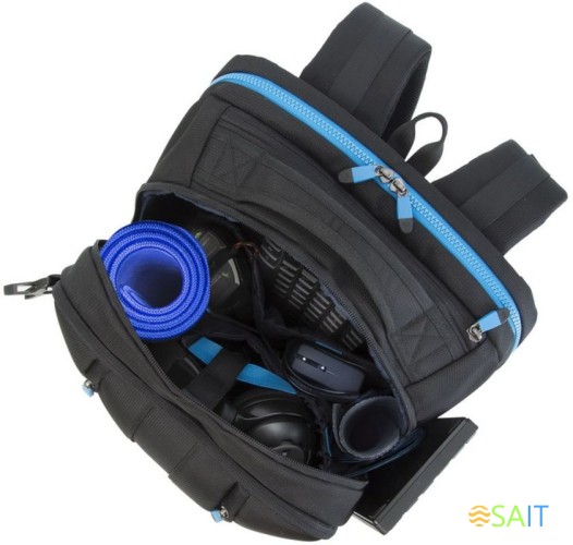 Рюкзак для ноутбука 17.3" Riva 7860 черный полиэстер