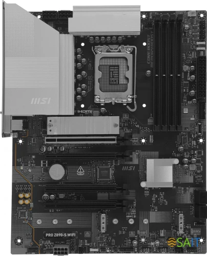 Материнская плата MSI PRO Z890-S WIFI Soc-1851 Intel Z890 ATX AC`97 8ch(7.1) 2.5Gg RAID+HDMI+DP