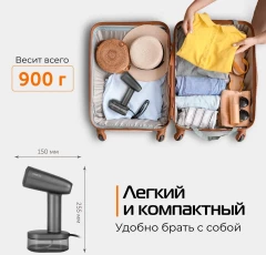 Отпариватель ручной Red Solution HS700 1600Вт серый