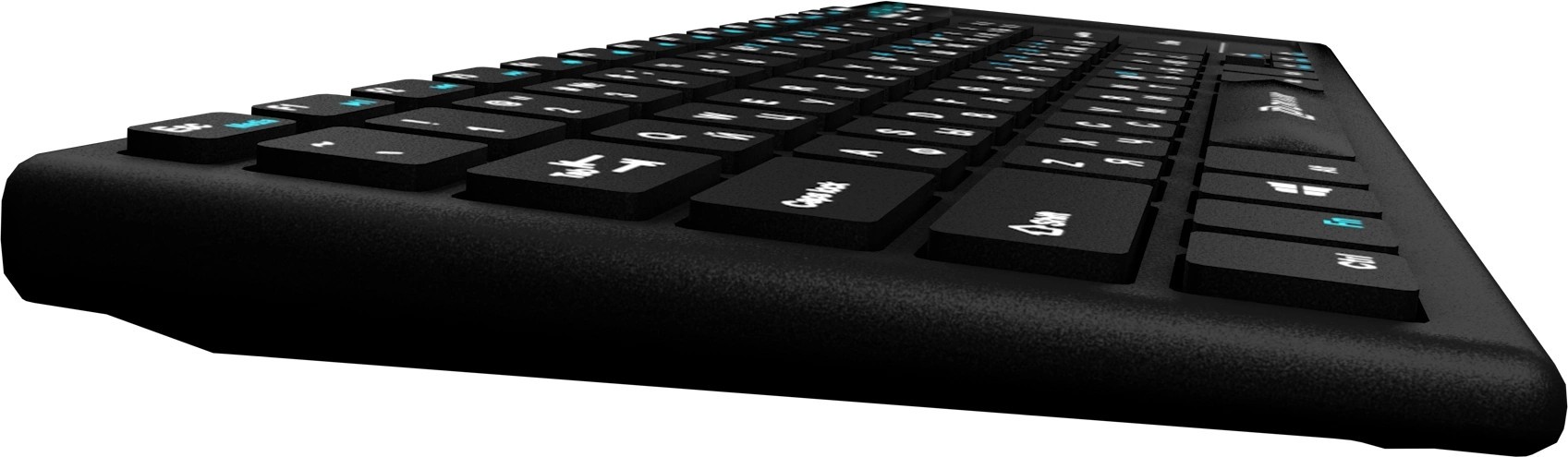 Клавиатура Оклик 830ST черный USB беспроводная slim Multimedia Touch (1011937)