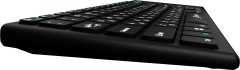 Клавиатура Оклик 830ST черный USB беспроводная slim Multimedia Touch (1011937)