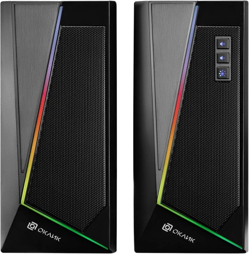 Колонки Оклик OK-125 2.0 черный 6Вт