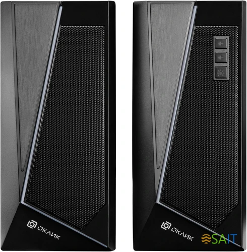 Колонки Оклик OK-125 2.0 черный 6Вт