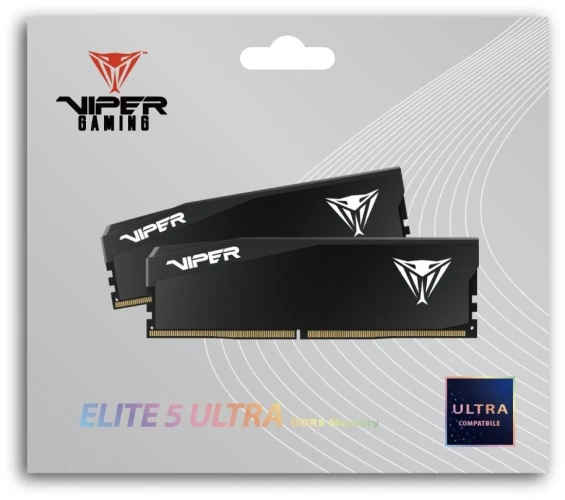 Память DDR5 2x32GB 6000MHz Patriot VEU564G6028K Viper Elite 5 Ultra RTL Gaming PC5-48000 CL28 DIMM 288-pin 1.4В kit single rank с радиатором Ret