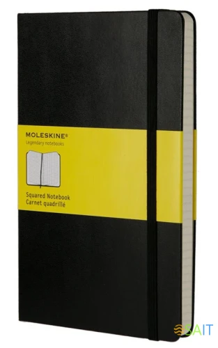 Блокнот Moleskine CLASSIC QP061 Large 130х210мм 240стр. клетка твердая обложка черный