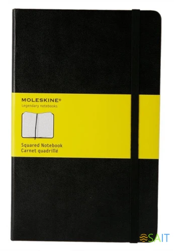 Блокнот Moleskine CLASSIC QP061 Large 130х210мм 240стр. клетка твердая обложка черный