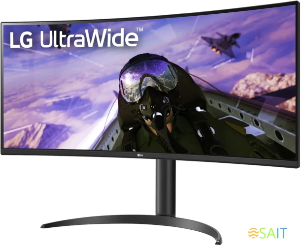 Монитор LG 34" UltraWide 34WP65C-B черный VA LED 21:9 HDMI M/M матовая HAS 300cd 178гр/178гр 3440x1440 160Hz FreeSync DP UW 7.7кг