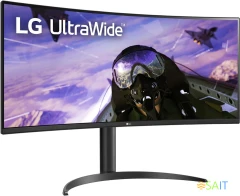 Монитор LG 34" UltraWide 34WP65C-B черный VA LED 21:9 HDMI M/M матовая HAS 300cd 178гр/178гр 3440x1440 160Hz FreeSync DP UW 7.7кг