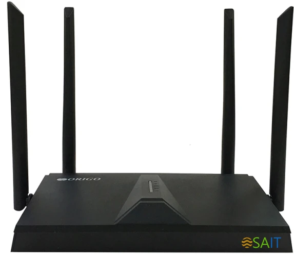 Роутер беспроводной Origo OWR1830AXG (OWR1830AXG/A1A) AX1800 10/100/1000BASE-T черный