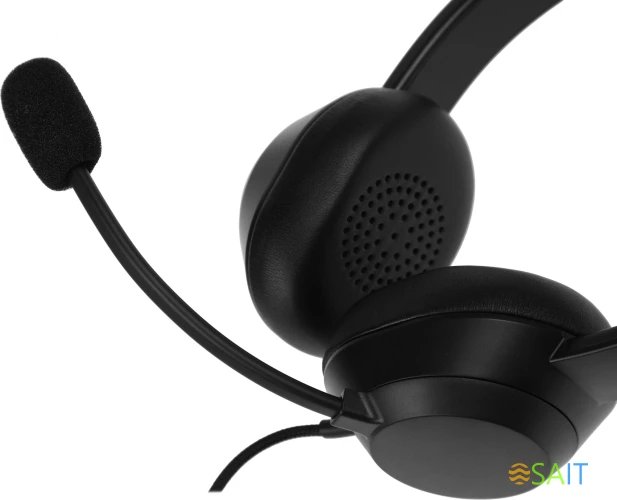 Наушники с микрофоном A4Tech Fstyler FH150U черный 2м накладные USB оголовье (FH150U BLACK)