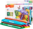 Восковые мелки Deli EC20010 Color Emotion трехгранные 18цв. картон.кор./европод.